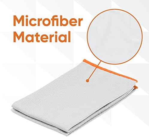 Superio Microfiber Glass, Mirror, Window Cleaning Cloth for Car Windshield, Lenses Tv Screen, Electronics, 14x16 Large Micro Fiber Lint & Streak Free Blue/Green, Just Water, 48 Pack