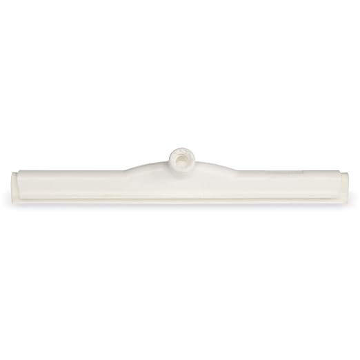 SPARTA 4156702 Plastic Double Foam Squeegee, Commercial Squeegee With Durable Contruction For Cleaning, Commercial, Residential, 18 Inches, White
