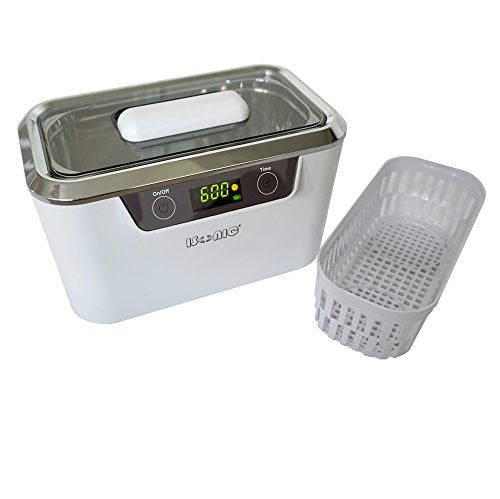 iSonic® Digital Ultrasonic Cleaner Personal Model DS300 with Elongated Tank and Two Wafer transducers to Clean Jewelry, Eyeglasses, Large Sunglasses, air Brushes, etc. 110V, 55W