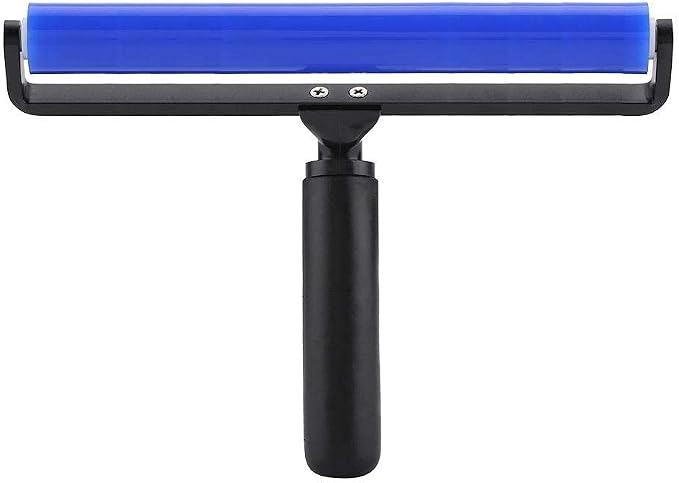 12 Inch Silicone Manual Roller Anti-Static Cleaner Tool,Under The Action of Static Electricity,Small Impurities Will be Adsorbed on The Drum