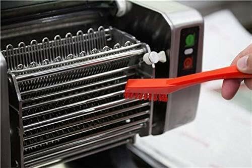 1/2 in W Detail Brush, Stiff, 5 1/2 in L Handle, 2 in L Brush, Red, Plastic, 8 in L Overall - 1 Each