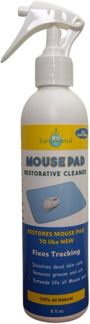 Mouse Pad Restorative Cleaner for Gaming & Work Mousepads, Restores Tracking, Fast-Drying Formula, 8 oz spray