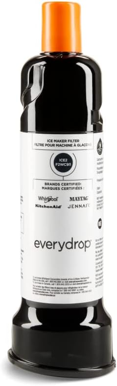 Everydrop by Whirlpool Ice Filter, F2WC9I1, Single-Pack & Affresh W10549851 Dishwasher Cleaner 6 Tablets Formulated to Clean Inside All Machine Models, 6 Count