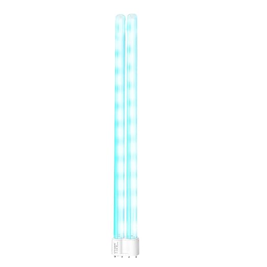 Feefir UV Light Sanitizer Replacement Light Bulb with Ozone | 38W UV Light Bulb,UVC Home Disinfection Device Light Bulb,1 Count