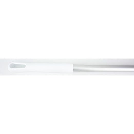 SPARTA Aluminum Broom and Mop Handle Replacement with Acme Threaded Tip for Environments with Harsh Cleaning Agents, Aluminum, 64 Inches, White