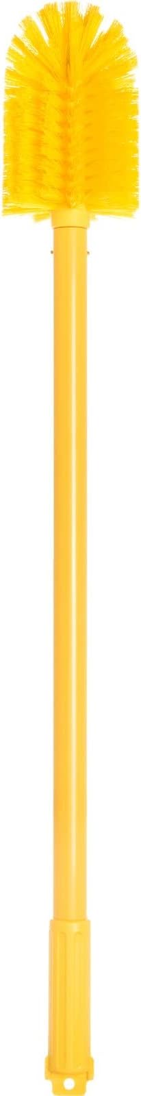 SPARTA Industrial Tank Brush Pipe Brush, Drain Brush with Handle for Commercial Kitchens, Polyester, 30 Inches, Yellow, (Pack of 6)