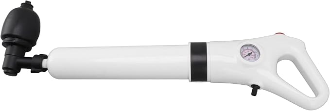 Jeffergarden High Pressure Toilet Plunger, Air Drain Blaster Gun Clog Remover Toilet Drain Unclogger Portable for Sink Floor Drain Bathroom Plumbing