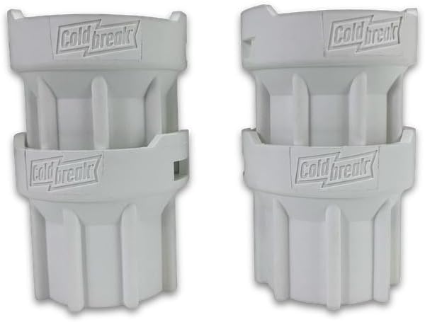 Coldbreak Beer Coupler Cleaning Cap - Bar Supplies and Beer Accessories - Ideal for Bartenders, Bar Owners, Professional and Home Brewers - Compatible with Sankey D and Euro (S), White