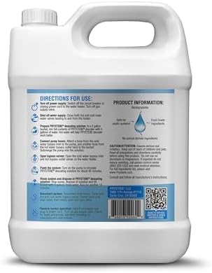 Tankless Water Heater Descaler Solution (32 Fluid Ounces) - Professional-Grade Descaler/Cleaner Restores Heating Efficiency. Easy to Use, Food Grade Ingredients, Biodegradable, Made in USA.