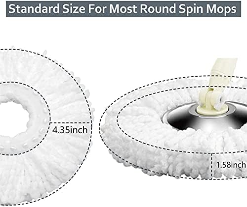Spin Mop and Bucket with 12Pcs Mop Heads(Light Green)