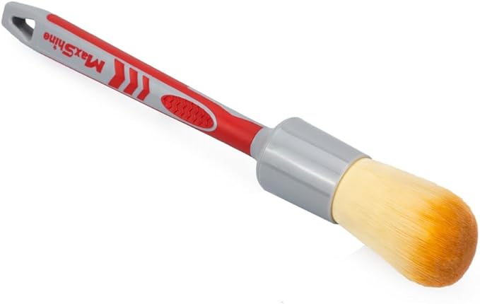 Maxshine Medium #12 Universal Ultra Soft Detailing Brush – Professional Brush for Interior, Exterior, Leather Seats, Engine Bay & Wheels – Premium Car Care Detailing Tool