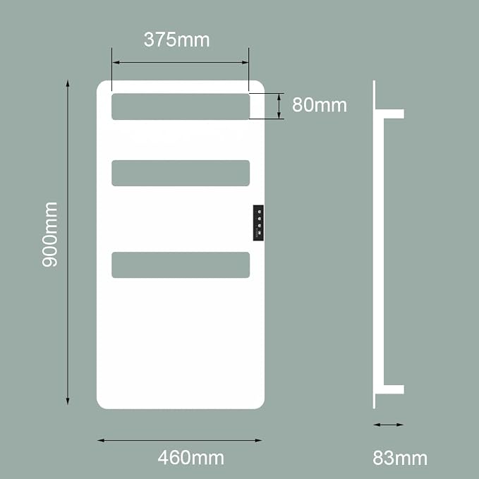 Towel Warmer with Timer for Bathroom, Heated Towel Rack Wall Mounted, Electric Towel Warmers, Bath Towel Heater, Bath Towel Dryer, Hardwired or Plug-in - 35 x18 inch