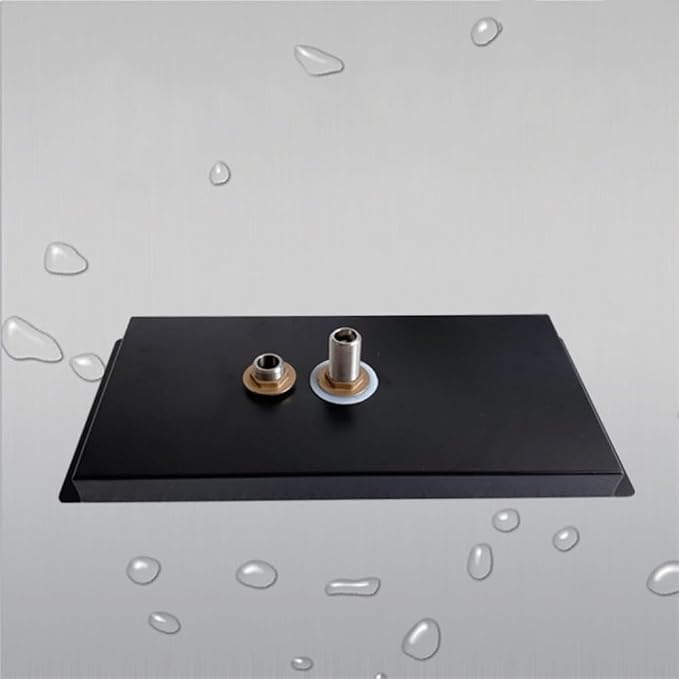 YBB Rinser Pitcher Cup Washing Machine, Black Glass Cleaning Rinser 304 Stainless Steel Sink Rinser for Bar Cafe Home Use (13.78 x 6.3 x 1”)