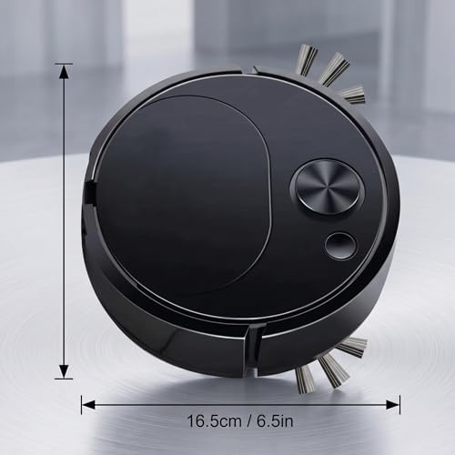 Robot Vacuum Cleaner, Powerful Suction Quiet Robotic Vacuum Cleaner Cleans Hard Floors to Low Pile Carpets Ideal for Pet Hair
