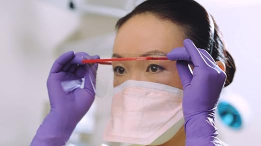 HALYARD Purple Nitrile Dental Patient Exam Gloves, Non-Sterile, 5.9 mil, 9.5 Inches, Purple, Large, 53433 (Case of 1000)