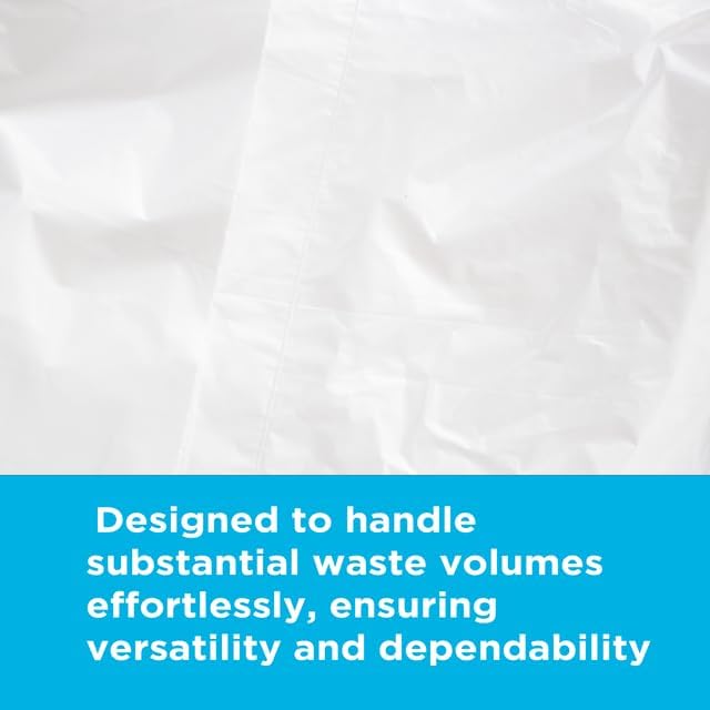 Highbar Select 40-45 Gallon Trash Bags, 1.1 Mil Thickness, Clear Bags, 45 Gallon Trash Bags Heavy Duty, 40" x 46", 100 Count, Ideal for Janitorial, Industrial, Recycling