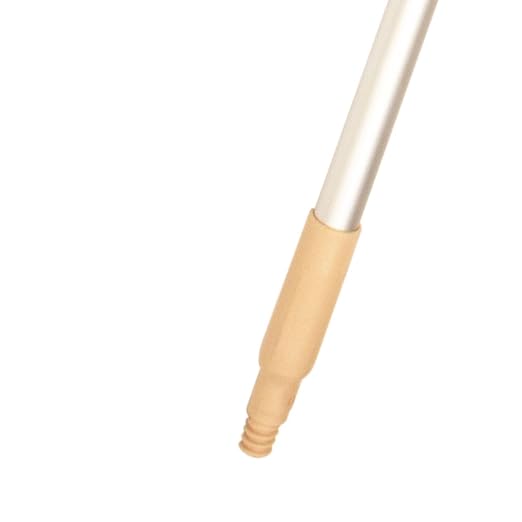 SPARTA Aluminum Broom and Mop Handle Replacement with Acme Threaded Tip for Environments with Harsh Cleaning Agents, Aluminum, 80 Inches, Tan