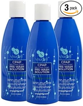 Snugell CPAP Soap Cleaner 8.4oz - Fresh Citrus Scent - Pre-Wash Solution - Mask and Hose Cleaning Soap - Neutralizes Odor and Removes Body Oils from CPAP Mask (3-Pack)