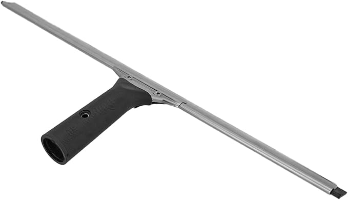 XERO Window Squeegee Cleaning Caddy Kit- Holster Side Bucket with Adjustable Belt -18" Channel with Handle and 1-18" T-Bar Washer with Sleeve Windshield Cleaner Tool