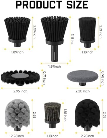 Fanttik Flip G10 Nano HomeCare Cordless Electric Spin Scrubber & 8 PCS Replacement Brush Heads