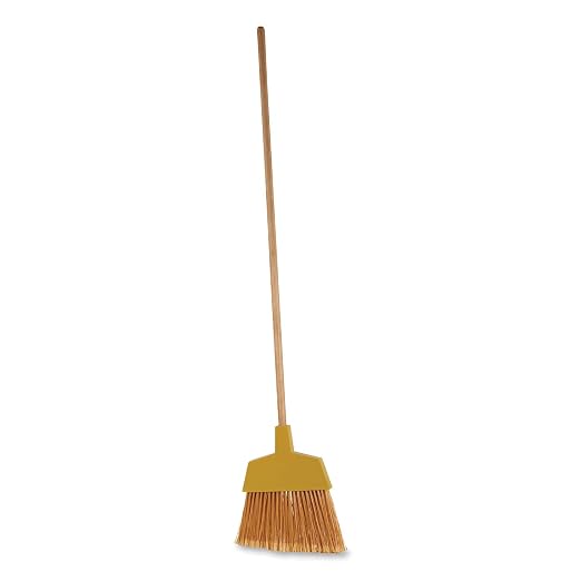 Boardwalk 932A Angler Broom, Plastic Bristles, 42" Wood Handle, Yellow (Pack of 12)
