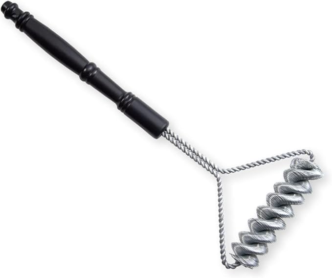 Rada Cutlery Grill Brush (B312), 6.4" x 16" Bristle-Free, Double-Helix Galvanized Steel Wire