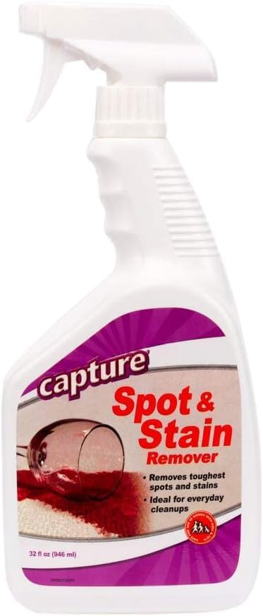 Capture Carpet & Rug Dry Cleaner (8 lb) & Capture Spot and Stain Remover (32 oz), Couch, Sofa Cleaner and Stain Remover - Bundle