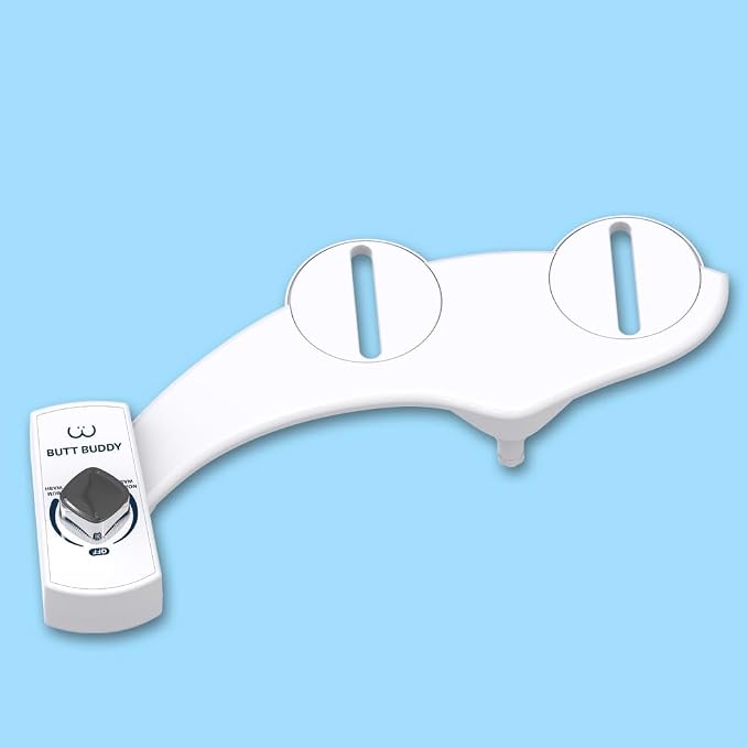 Bidet Toilet Attachment – A Non-Electric Self Cleaning Fresh Water Sprayer with Adjustable Water Pressure Nozzle & Easy Home Installation (Self Nozzle Cleaning | Gentle Wash)