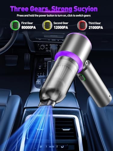 V8 Plus Car Vacuum Cleaner with 5 Replacement HEPA Filters