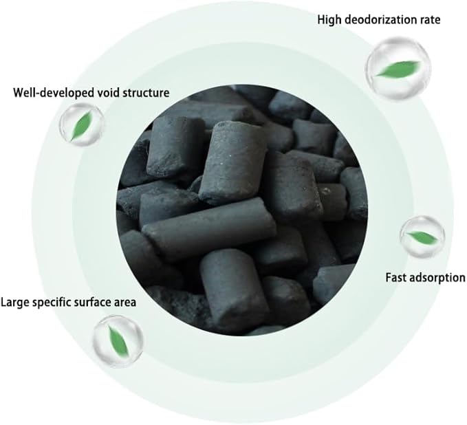 2.8 lb Activated Charcoal Filter Refill for Kitchen Waste Composters, Replacement Activated Charcoal Filters Compatible with Electric Countertop Compost Bin