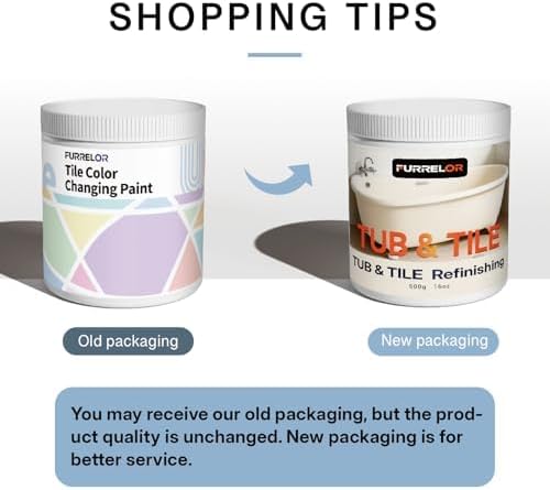 Tub and Tile Refinishing Kit, Tub Paint 16oz with 10pcs Tools, Tile Paint Kit Shower Bathtub Paint Water Based & Low Odor, Easy to Use Sink for Bathroom Kitchen, Semi-Gloss White, 25-30sq.ft