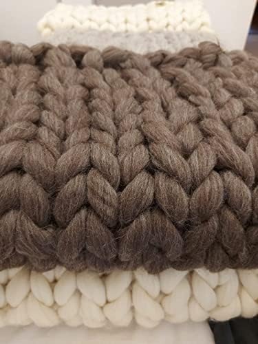 Natural Wool Bulk roving, 8 lb. Best Wool for Spinning, arm Knitting, Felting, Chunky Blankets and Tapestry. Natural Colors, un-Dyed. (Mocha, 8 lb)