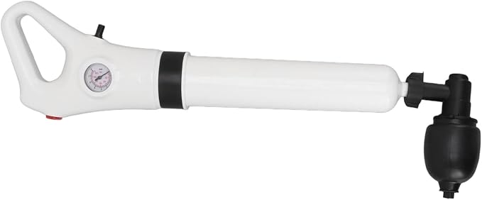 Jeffergarden High Pressure Toilet Plunger, Air Drain Blaster Gun Clog Remover Toilet Drain Unclogger Portable for Sink Floor Drain Bathroom Plumbing