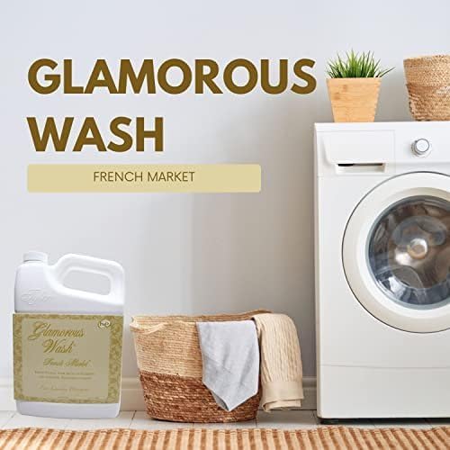 Worldwide Nutrition Bundle: Tyler Glamorous Wash French Market Fine Laundry Liquid Detergent - Luxury Liquid Laundry Detergent - 1.89L (64 Fl Oz) Liquid Detergent and Multi-Purpose Key Chain