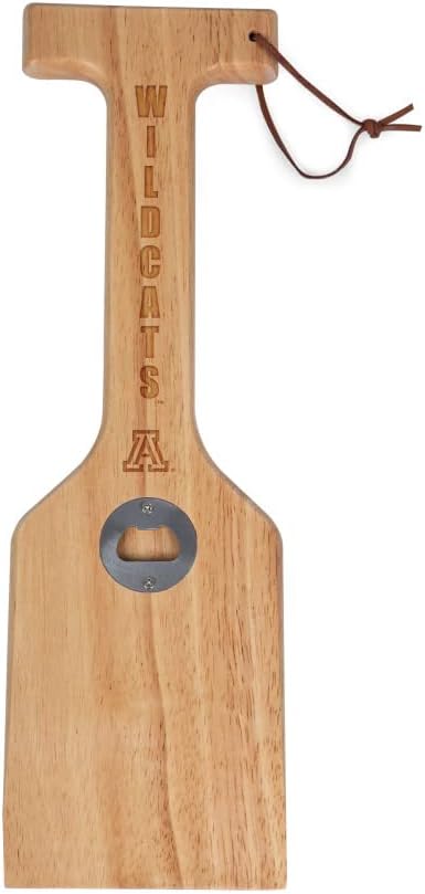 PICNIC TIME NCAA Unisex-Adult NCAA Hardwood BBQ Grill Scraper with Bottle Opener