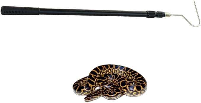 7FT Telescopic Aluminum Snake Hook, 2-in-1 Extendable Truck Cargo Grabber, Heavy Duty Wildlife & Pickup Retrieval Tool