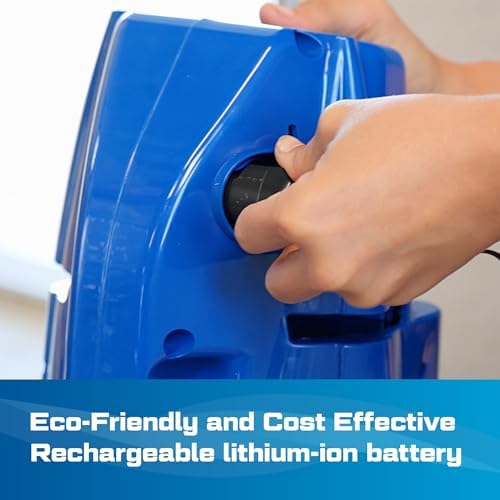 POOL BLASTER Millennium Cordless Pool Vacuum with Microfilter Bag, Strong Suction Handheld Rechargeable Swimming Pool Cleaner for Above Ground and Inground Pools, Hoseless Design