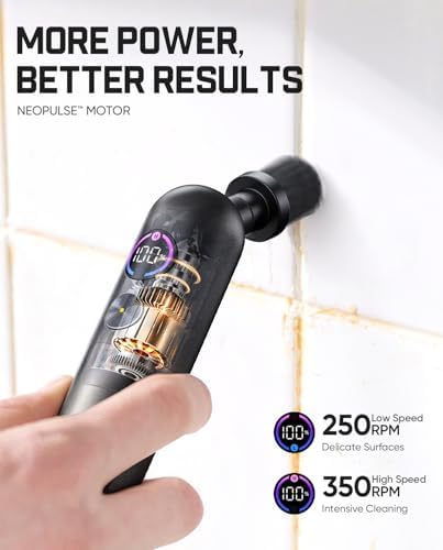 Fanttik Flip G10 Nano HomeCare Cordless Electric Spin Scrubber & 8 PCS Replacement Brush Heads