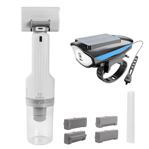 Pet Grooming Vacuum & Stroller Light Bundle – 5-in-1 Cordless Deshedding Tool for Dogs Cats + Solar Powered Safety LED Light for Night Walks, Complete Pet Care Kit for Home & Outdoors