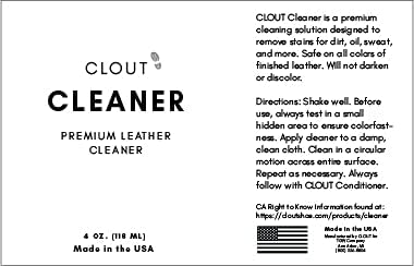 CLOUT Premium Leather Sneaker Care Kit - Shoe Cleaner and Conditioner for Shoes, Boots & Accessories - Safe for All Colored and White Leather