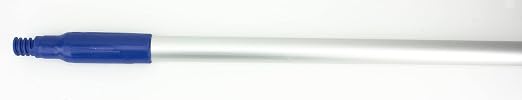 SPARTA Aluminum Broom and Mop Handle Replacement with Acme Threaded Tip for Environments with Harsh Cleaning Agents, Aluminum, 73 Inches, Blue, (Pack of 12)
