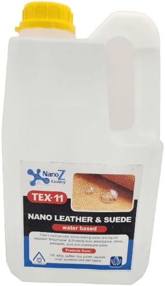 Eco-Friendly Nano Leather & Suede Protector Spray – Water-Based Hydrophobic Waterproof & Stain Repellent for Boots, Shoes, Jackets, Bags, Furniture & Car Seats – Invisible Protection (67.63 fl.oz)