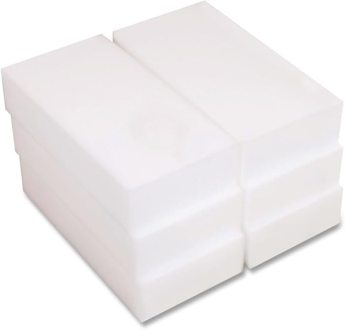 Boardwalk 96157-M-BWK 2.5 in. x 4.5 in. 1 in. Thick Eraser Pads - White (6/Carton)