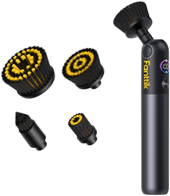 Fanttik Flip G10 Nano HomeCare Cordless Electric Spin Scrubber & 4 PCS Replacement Brush Heads