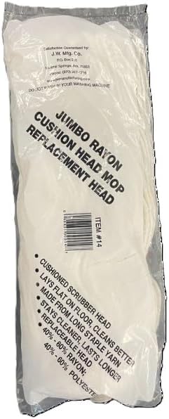 Jumbo Rayon Replacement Mop Head 24-Pack