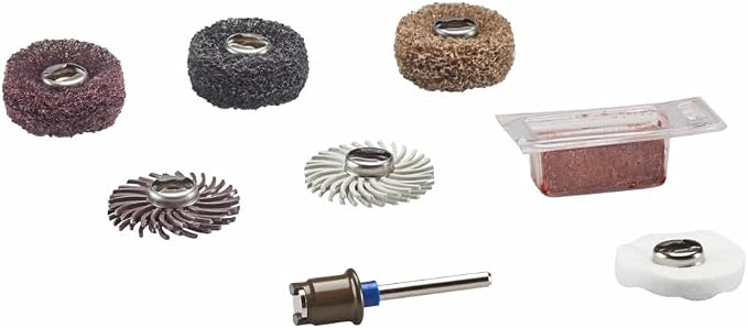 Dremel EZ726-01 EZ Lock™ Sanding & Polishing Rotary Accessory Micro Kit, 8 Piece Set