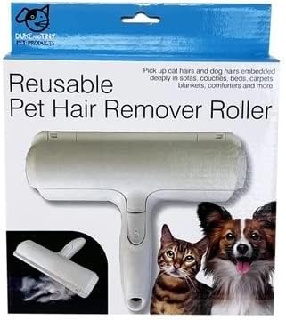 Dukes Pet Hair Remover Roller - Convenient, Portable, and Lightweight Non-Adhesive Solution for Rapidly Removing Dog Or Cat Hair from Clothes, Couch, Carpet and Other Surfaces Using Static Energy