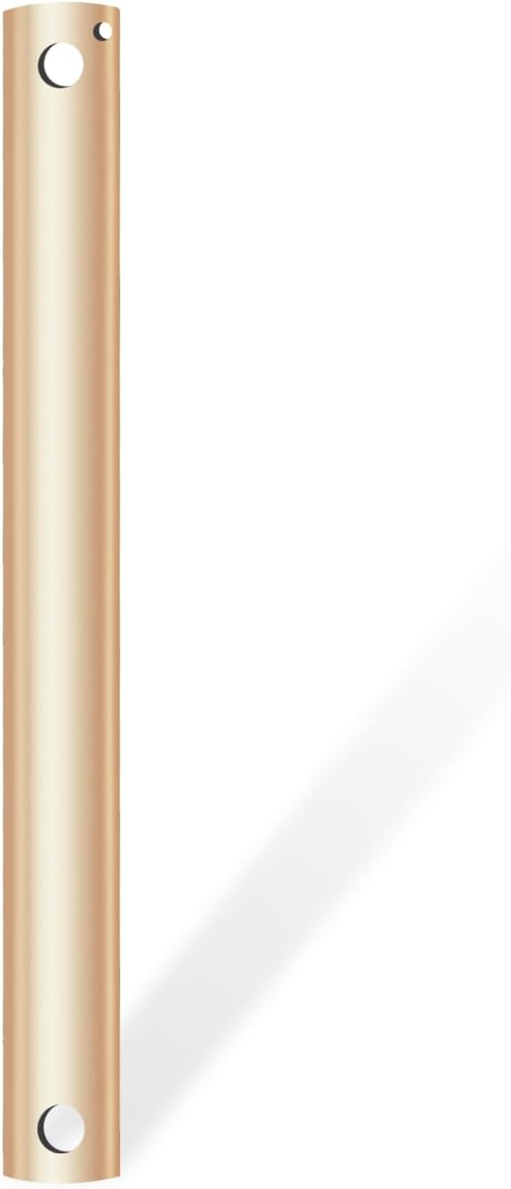 36-inch Ceiling Fan Downrod, 3-foot Gold Ceiling Fan Extension Rod, 1-inch OD, Ceiling Downrod for Various Fans (Only Fans Boom, No Thread & Cord)