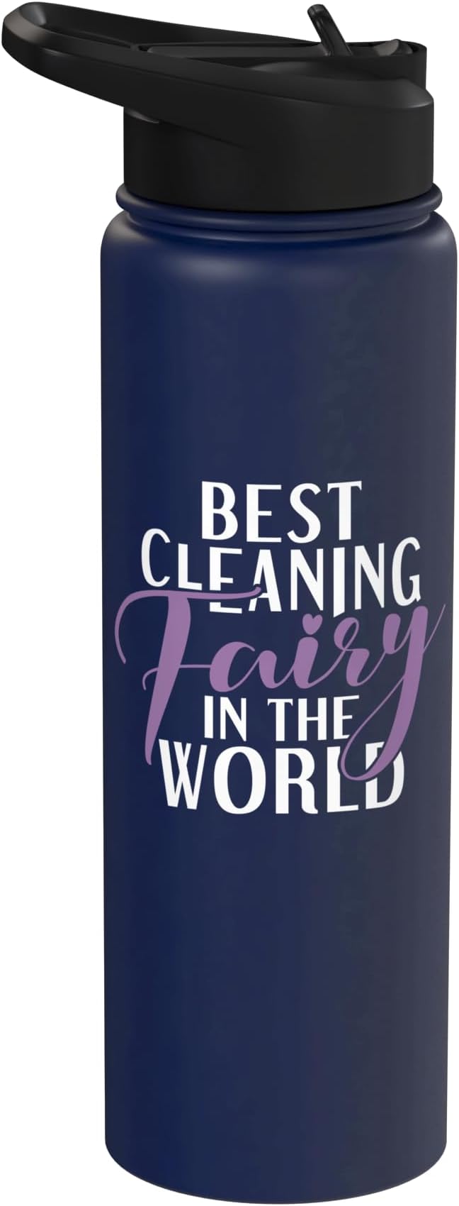 Best Cleaning Fairy in the World Janitor Custodian Stainless Steel Insulated Water Bottle