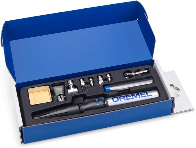 Dremel VersaTip Precision Butane Torch - Long Lasting Cordless Soldering Iron - Perfect for Pyrography, Paint Removal, & Heat Embossing (2000-7)